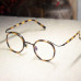 Vintage Round tortoise Eyeglasses men's round yellow tortoise glasses clear lens