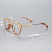 Women Retro Hand Made Tortoise Eyeglass Frames Men Full Rim Blue Round Glasses