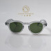 Mens Vintage green sunglasses 1960's sage solid acetate glasses green glass lens