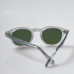 Mens Vintage green sunglasses 1960's sage solid acetate glasses green glass lens