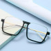 Unisex Anti-Blue Light Glasses Retro Square Glasses Personality Eyeglass Frames