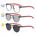 Mens Womens Reading glasses Photochromic Outdoor UV Round Metal Readers +1.0~4.0