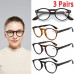 3 PACK Vintage Spring Hinge Reading Glasses Round Reader1.0 1.50 2.0 2.5 3.0 3.5