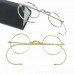 40mm Wire Rim Antique Vintage Round Reading Glasses Eyeglass Frames Spectacles 