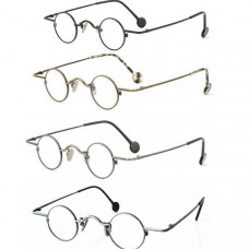 Small Round Retro Reading Glasses Metal  Glasses Frame Rx-able Mens Womens 