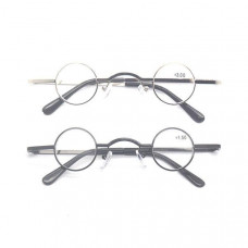 30mm Small Round Reading Glasses 1.0 1.5 2.0 2.5 3.0 3.5 Metal Readers Men Women