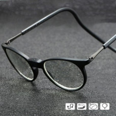 New Magnetic Click Front Connect Reading Eyeglasses Full Rim Glasses Folding