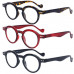 Vintage Round Reading Glasses Spring Hinges Readers Women Men 1.5 2.0 2.5 3.0