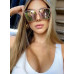 XXL OVERSIZED "Lauren" Women Sunglasses  Flat Top Square Shadz Gafas ROSE