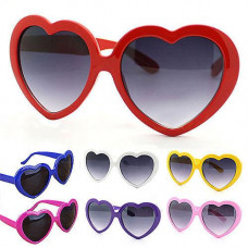 Ladies Love Heart Shape Sunglasses Oversized Cat Eye Girls Fancy Dress Hen Party